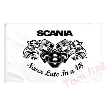 Scania truck logo flag, scania lastbil 90x150 CM polyester flag 0