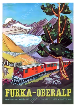 Schweiz Adelboden Ski i Alperne Tulip Vintage Travel Klassiske Lærred Maleri Kraft Plakater Wall Stickers Hjem Dekorativ Gave 0