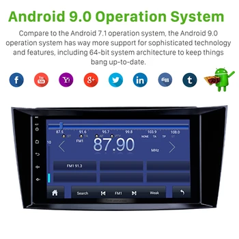 Seicane Android 10.0 Bil GPS-Multimedia-Afspiller, gps For 2001 2002-2010 Mercedes Benz E-Klasse W211/CLS W219/CLK W209/G-Klasse W463 2