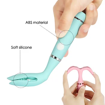 Sex Dildo Penis Ringe Vibration Klitoris Klip Vibrator Sex Legetøj til Kvinder Klitoris Stimulator Kvindelige Onanister Brystvorten Massage 0