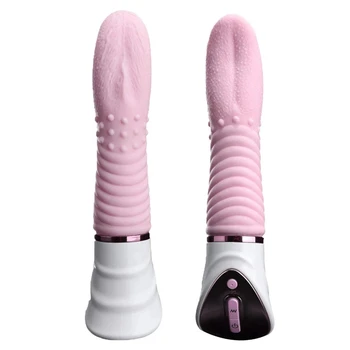 Sexy Sexy Dildo Tunge Vibrator Kvindelige Onani Klitoris Stimulator Oralsex, G-Spot Vibrerende Massager Kvindelige Voksen Sex Legetøj 4
