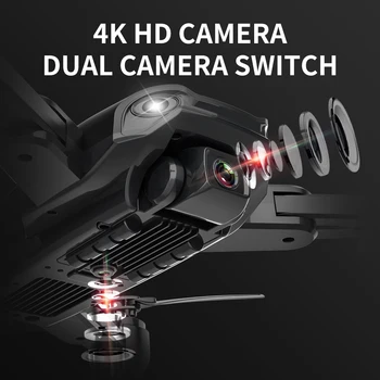 Sg701 drone Folde Højde 4k Hd luftfotografering Dual Kamera Skifte 50x Zoom Quadcopter Fjernbetjening Fly