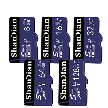 Shandian Reelle Kapacitet Orange Micro sd-kort med høj hastighed 32GB, 8GB 16GB 4GB hukommelse kort gratis kort adapter pakke 3
