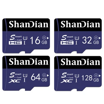 Shandian Reelle Kapacitet Orange Micro sd-kort med høj hastighed 32GB, 8GB 16GB 4GB hukommelse kort gratis kort adapter pakke 5