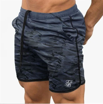 Sik silke trænings-og camouflage shorts til mænd sommeren fitness træning mænds åndbar net quick-tørring sportstøj jogging beach shorts 1