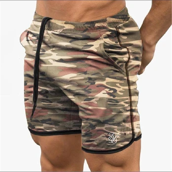 Sik silke trænings-og camouflage shorts til mænd sommeren fitness træning mænds åndbar net quick-tørring sportstøj jogging beach shorts 5