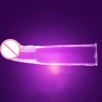 Silikone Genanvendelige Kondomer Udvide Bløde Pik Ring Mandlige Penis Extension Ærmer sexlegetøj til Manden 5