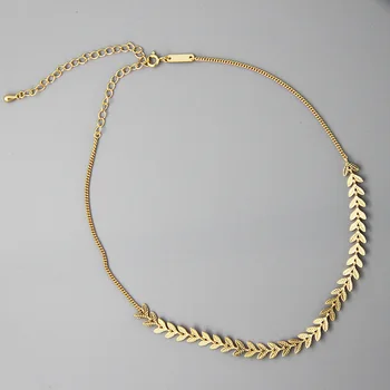 Silvology Guld Blade Choker Halskæde 925 Sterling Sølv med 18K Guld Elegant Halskæde til Kvinder Nye Sølv 925 Fashionable Smykker 5
