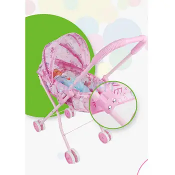 Simulering Baby Buksetrold Klapvogn Klapvogn ABS Plast Møbler-Legetøj for 9-12 tommer Reborn Dukke Forsyninger 5