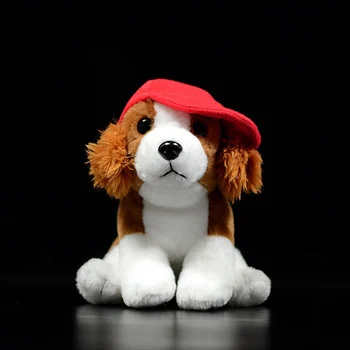 Simulering King Charles Spaniel Dukke Hund Sød Plys Legetøj Bløde Real Life Dyr Model til Drenge Børn Gave Oprindelige Samling 3