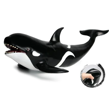 Simulering Marine Animal Model Af Blød Gummi Killer Whale Toy Killer Whale Pynt 6103