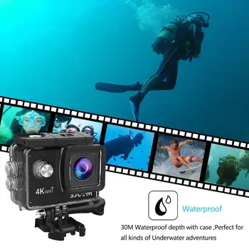SJCAM SJ4000 LUFT 4K-30 FPS-Action-Kamera, Fuld HD Allwinner 4K WIFI 2,0
