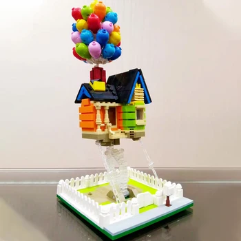 Skaberen af serien Ballon Hus byggesten 3D Model Mursten Svævende Ballon Hus Legetøj Til Drenge Julegave 2
