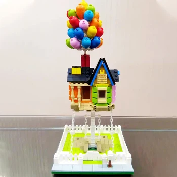 Skaberen af serien Ballon Hus byggesten 3D Model Mursten Svævende Ballon Hus Legetøj Til Drenge Julegave 5