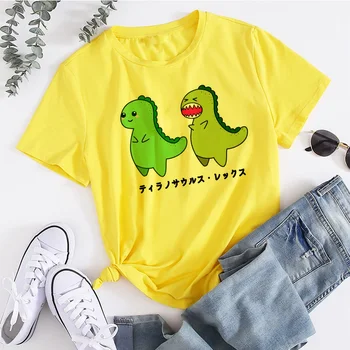 Skateboard Frog Mode langærmet T-shirt koreanske Enkel Overdimensionerede Grafiske Tees Kvinder Shirts Fritid Plaid Patchwork T-Shirt 3