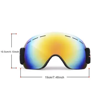 Ski Goggles Anti-Fog Dobbelt Linse, Anti-Uv-Solbriller Anti-Vind Sand Store Sfæriske Briller Til Mænd, Kvinder Voksen Klatring Snow Goggles 2