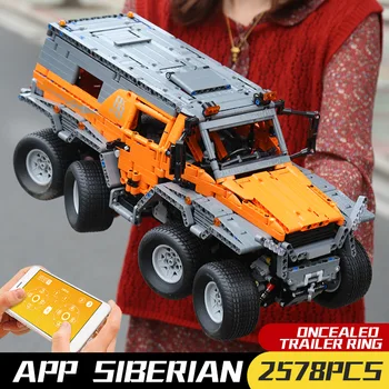 Skimmel King 23011 Tekniske Shaman 8x8 Sibirien Off-road Køretøj byggesten Mursten App Fjernbetjening SUV Bil Kids Legetøj Gaver 3