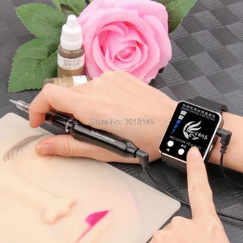 Smart Digital Linned-gratis Tatoveringer Pen Maskine til Anæstesi-gratis Nål Microbrading Se Embroridery Maskine til Øjenbryn, Læbe, 0