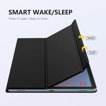 Smart Folio Case Til Samsung Galaxy Tab S6 10.5 2019,Slanke Smart Letvægts Shell Stå, Dække,Stærke Magnetiske Adsorption til Fanen