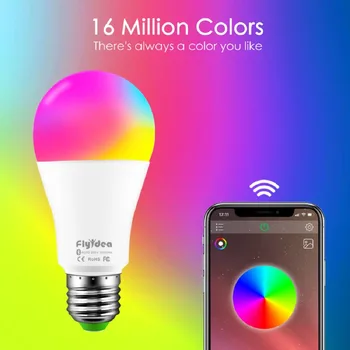 Smart LED Trådløse Bluetooth-Pære E27 10W RGB-Farve Skiftende Lys Justerbar AC 85-265V APP Control IOS/Android Lampada
