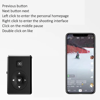 Smart Trådløs Bluetooth-Fjernbetjening Lukker Self-Timer Remote Controller Til IPhone Huawei P20-P30 Pro Xiaomi Fjernbetjening 3