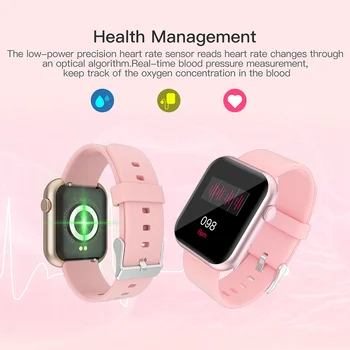 Smart Ur Til Kvinder Bluetooth Skridttæller Blodtryk Pulsmåler Sport Fitness Tracker Mænd Kalder Påmindelse SmartWatch 2020 0