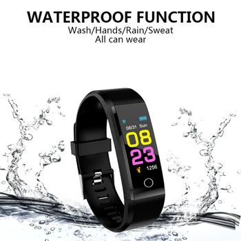 Smart Ur til Mænd Blodtryk Vandtæt Sport Armbånd pulsmåler Fitness Tracker Smartwatch Kvinder til iOS Android 14388