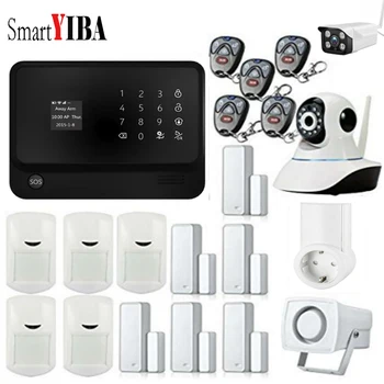 SmartYIBA APP Control Trådløse GSM WIFI Sikkerhed i Hjemmet tyverialarm System Sirene WIFI IP-Kamera Røg, Brand-Sensor, Smarte Stik 4