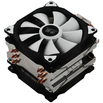 SNEMAND M-T6 4PIN CPU Cooler Master 6 Heatpipe Dobbelt Fans 12cm Ventilator LGA775 1151 115X 1366 Støtte AMD 1