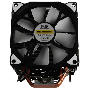 SNEMAND M-T6 4PIN CPU Cooler Master 6 Heatpipe Dobbelt Fans 12cm Ventilator LGA775 1151 115X 1366 Støtte AMD 4