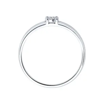 Sokolov sølv engagement ring med Diamant, mode smykker, 925, kvinders mandlige 1