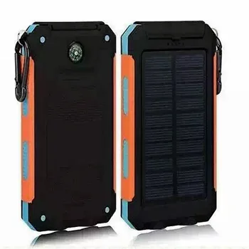 Solar Power Bank Real 20000 mAh Dual USB Eksterne USB-Vandtæt Polymer Batteri Oplader Udendørs Lampe Powerbank Ferisi 5