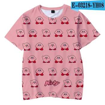 Sommer Børn Casual t-shirt Kirby Kids 3D-t-shirt Tegnefilm Søde Harajuku Kirby Mode Dreng Pige Pop Top 3D Børn, Korte Ærmer 5