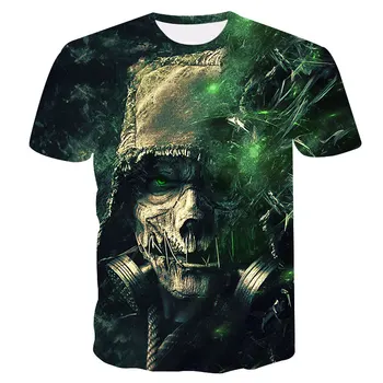 Sommeren 2020 fashion street T-shirt, hurtigtørrende T-shirt, nye mænds skull 3D-T-shirt, høj kvalitet casual sleeve T-shirt 2671