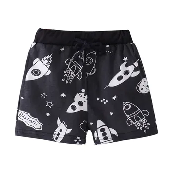 Sommeren Drenge Shorts Bomuld Bukser børnetøj med Raketter Print Mode Hot Shorts Børn Løs Sport Beach Shorts bukser 3