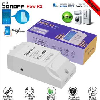 Sonoff Pow R2 Smart Wifi Skifte Controller Med Real Time Strømforbrug Måling 15A/3500w Smart Home Enhed, Android, IOS 3