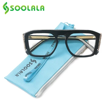 SOOLALA Pladsen Overdimensionerede Briller til Læsning Kvinder med Bling Rhinestones Briller Ramme Læseren Presbyopi Briller +1.0 4.0 0