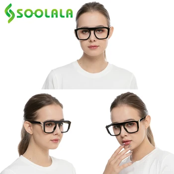 SOOLALA Pladsen Overdimensionerede Briller til Læsning Kvinder med Bling Rhinestones Briller Ramme Læseren Presbyopi Briller +1.0 4.0 5