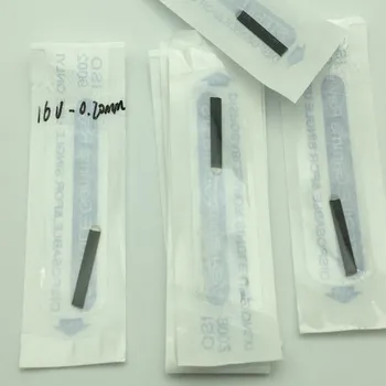Sort 0.20 mm Flex 16 u Tebori Microblading nåle Permanent Makeup Tatovering Nål 16 Flex U-Form Klinger til Øjenbryn Manuel Pen 2