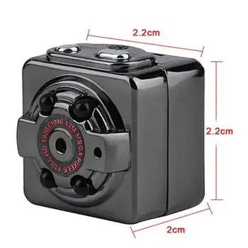 SQ8 Mini Video Kamera, 1080P Night Vision Sensor Krop, Bevægelse Mikro DVR Kamera 5