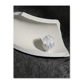 S'STEEL Uregelmæssige Ringe Til Kvinder 925 Sterling Sølv Minimalistisk Design Personlig Justerbar Ring Bague Argent Fine Smykker 5