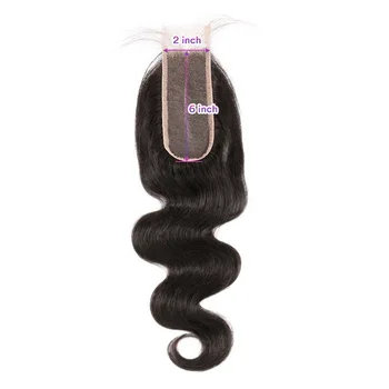 Stema Krop Bølge 2x6 4x4 5x5 6x6 Lace Lukning med Baby Hair Gratis Del Naturlige Farve Brasilianske Remy Human Hair Gratis Fragt 2