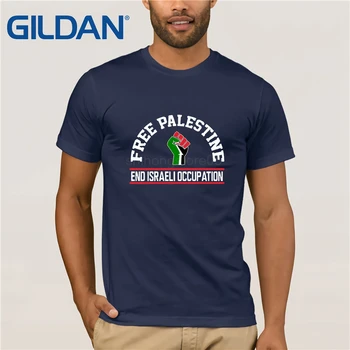 Stil herre t shirtsFashion Bomuld T-Shirt Gratis Palæstina Afslutte den Israelske Besættelse Dt Voksen T-Shirt Tee