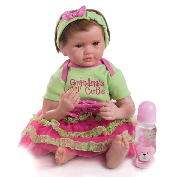 Stor Rabat Reborn Dukker 50 CM Bomuld Fyldt Rigtig godt Lide Mode Søde Nyfødte Baby Doll lille Barn Spille Legetøj Børne Fødselsdag Gaver 0