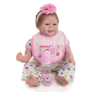 Stor Rabat Reborn Dukker 50 CM Bomuld Fyldt Rigtig godt Lide Mode Søde Nyfødte Baby Doll lille Barn Spille Legetøj Børne Fødselsdag Gaver 1
