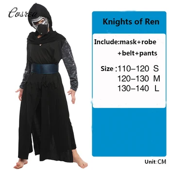 Storm Trooper Darth Vader, Anakin Skywalker Rey Riddere af Ren Børn Cosplay Kostume Party Tøj Kappe og Maske 2