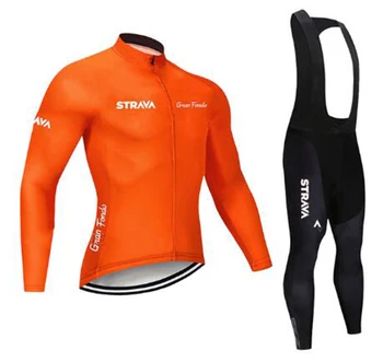 STRAVA 2020 efteråret langærmet trøje passer til mænds mountain road bike efteråret cykling bukser udstyr 1