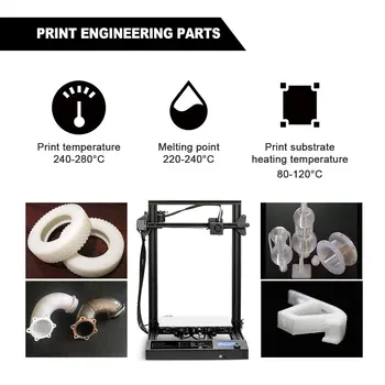SUNLU PA Nylon V2 3D-Printer Filament 1.75 mm Høj trækstyrke Nylon Filament1KG 3D-Print Materiale 5