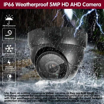 Super Analoge CCTV Videoovervågning Kamera, Uden Vandtæt Hd 5mp AHD Hjem Kamera med Motion Sensor, nattesyn Kameraer 2