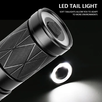 Super Lyse XHP90.2 Lommelygte Led-Dobbelt Hoved Lys Genopladelige Zoomable Torch Light Lampe, Der Arbejder Spotlight Floodling Lanterne 0